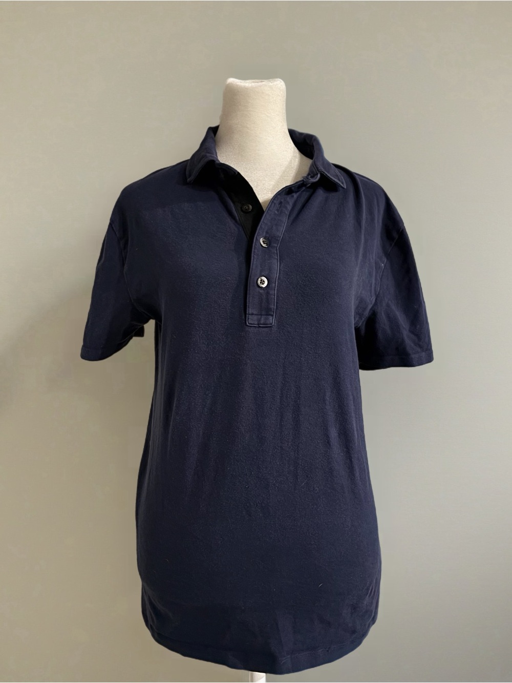 Express Men's Dark Navy Polo Shirt